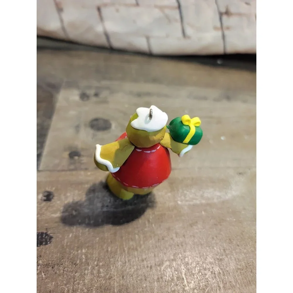 Green gingerbread man present gift ornament‎ Xmas decor